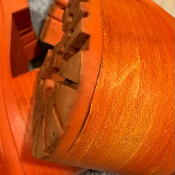 Rare! Neon orange Jeffrey Campbell Czech chunky heeled combat boots - Picture 11 of 11